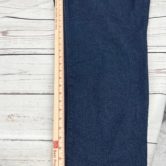 Lands End Women’s High Rise Bootcut Jeans Blue Dark Wash Stretch Size 24W - Picture 6 of 13